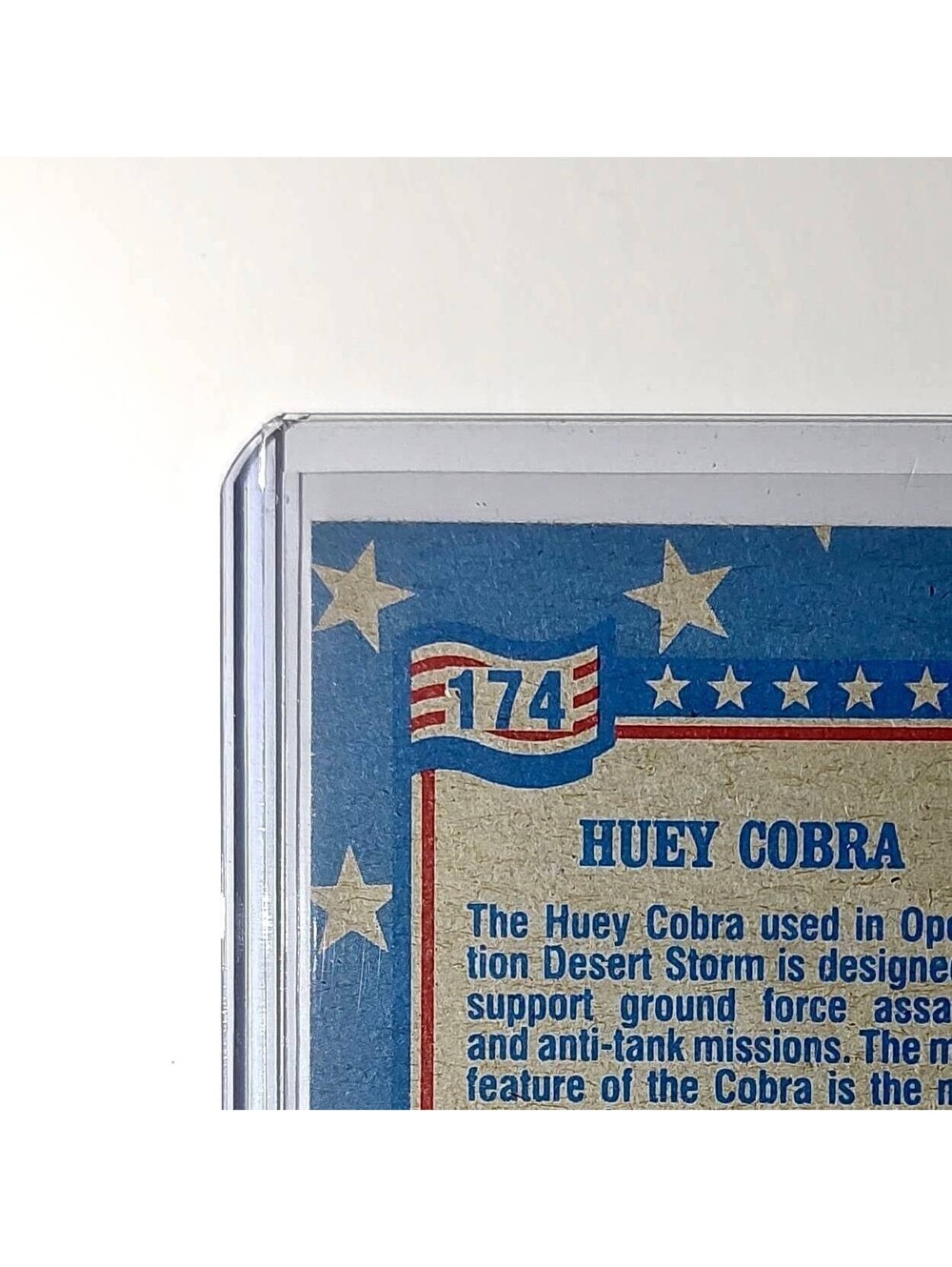 Huey Cobra 1991 Topps Desert Storm #174 Card - Picture 7 of 10